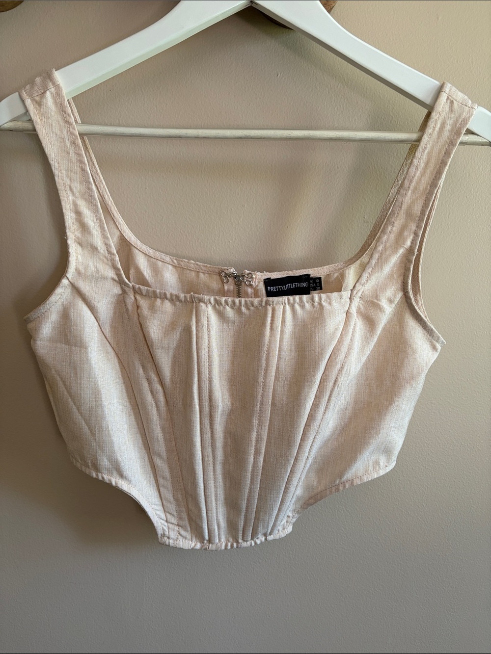 pretty little thing corset crop top